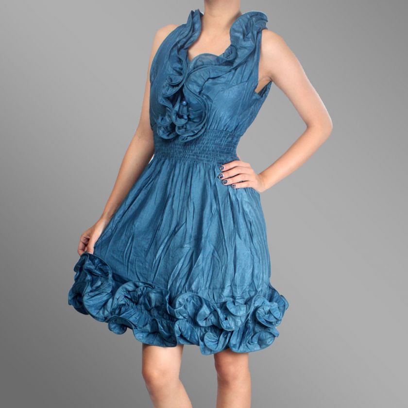 Elizabethan Ruffle Neck Collar Flounce Frill Dress M  