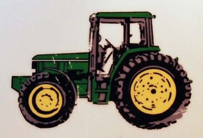 JOHN DEERE NOTHING RUNS LIKE A DEERE TRACTOR DINNER PLATE by GIBSON 