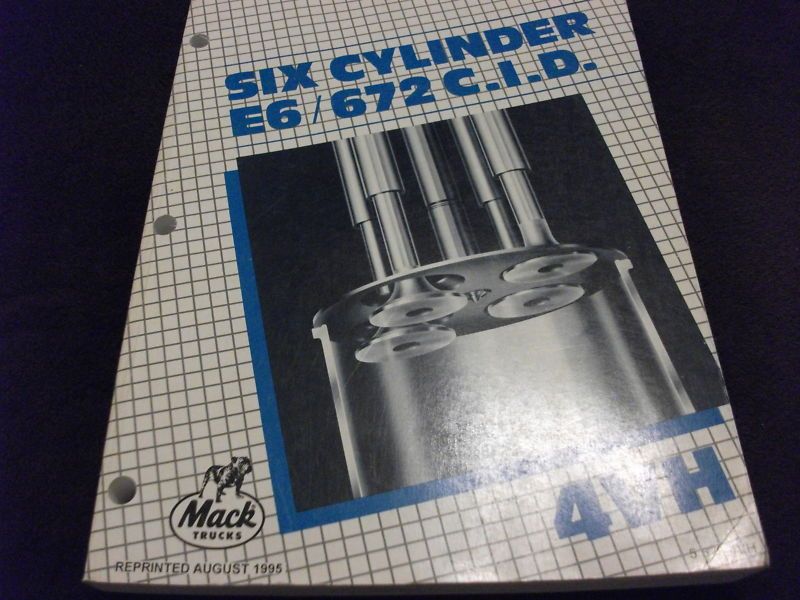 Number 5 672 CID 4VH Mack Trucks Engine Parts Manual  