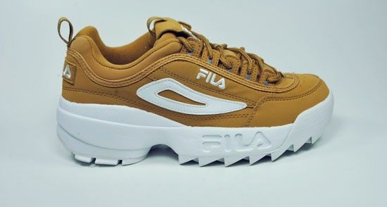 FILA Disruptor II Wheat White Fashion Style Comfortable Tennis Shoes 