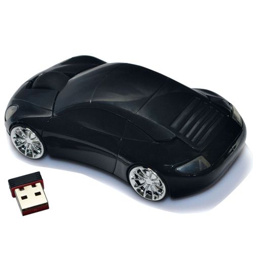 Wireless Optical Car Mouse Mice 1600dpi 3D USB 2.4G For Laptop PC 