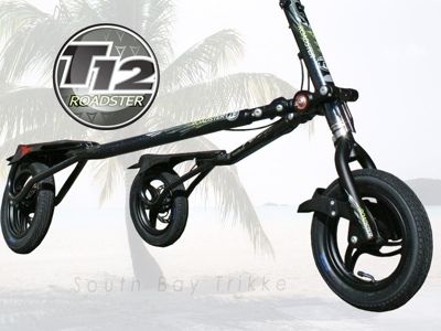 Trikke Graphite Metallic T12 Roadster FREE Cargo Net or Travel  