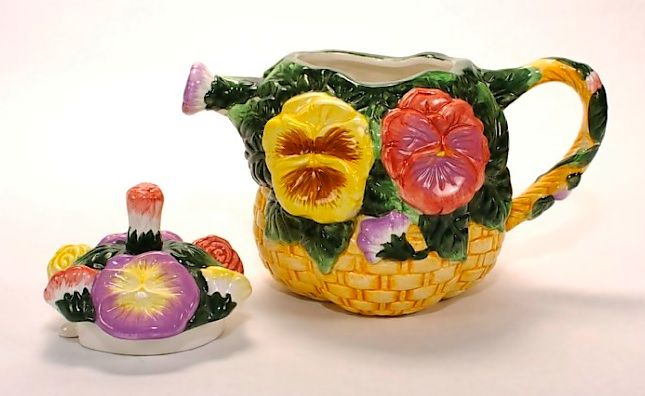 Beautiful WCL Flower Tea Pot  