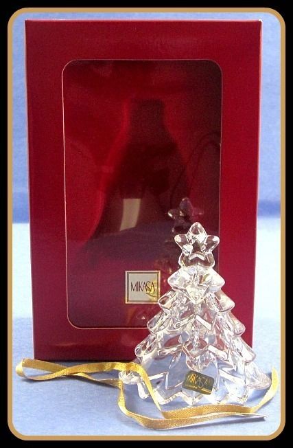   With Bell Holiday Crystal Ornament Mikasa Heavenly Music Boxed  