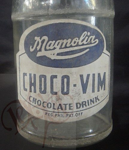 Philippines MAGNOLIA CHOCO VIM White and Blue Bottle  