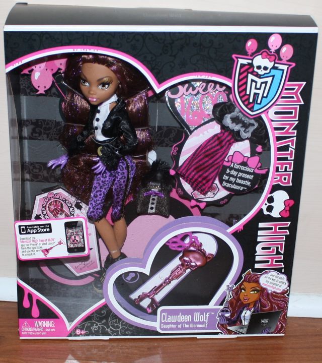   Monster High Sweet 1600 Clawd Draculaura Clawdeen Frankie Stein Dolls