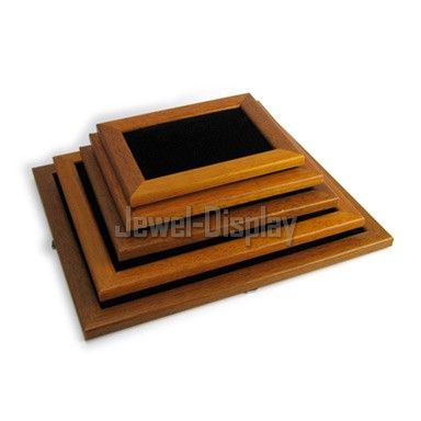 Wooden Wall Mount Black Velvet Jewellery Holder 28x23cm  