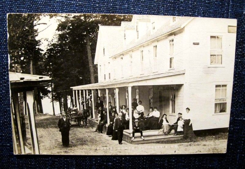 FOREST HOUSE Blodgetts Land. Lake Sunapee NH 1907 rppc  