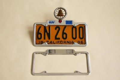 1929 1939 YOM CALIFORNIA Month Year License Plate Frame  