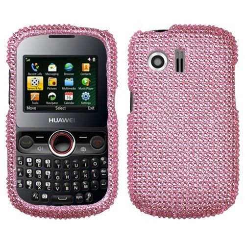 Pink Crystal Diamond Bling Hard Phone Case Cover MetroPCS Huawei 