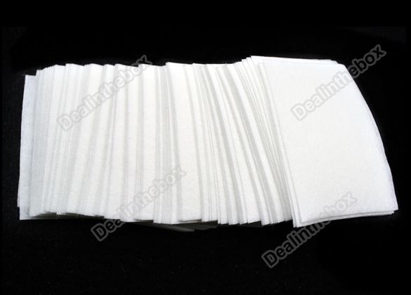 1000pcs Nail Art Tips Manicure Polish Remover Cleaning Wipe Cotton Pad 