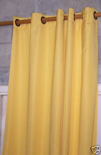   Custom Sunbrella Outdoor Grommet Curtain (93 102 length range)  