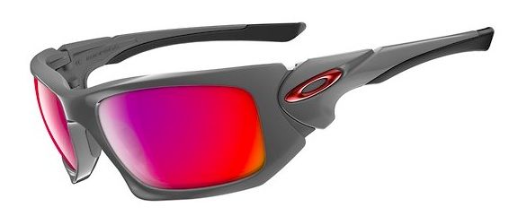 NEW Oakley Scalpel Darl Grey w/ + Red Iridium Lenses NIB Glasses NWT 