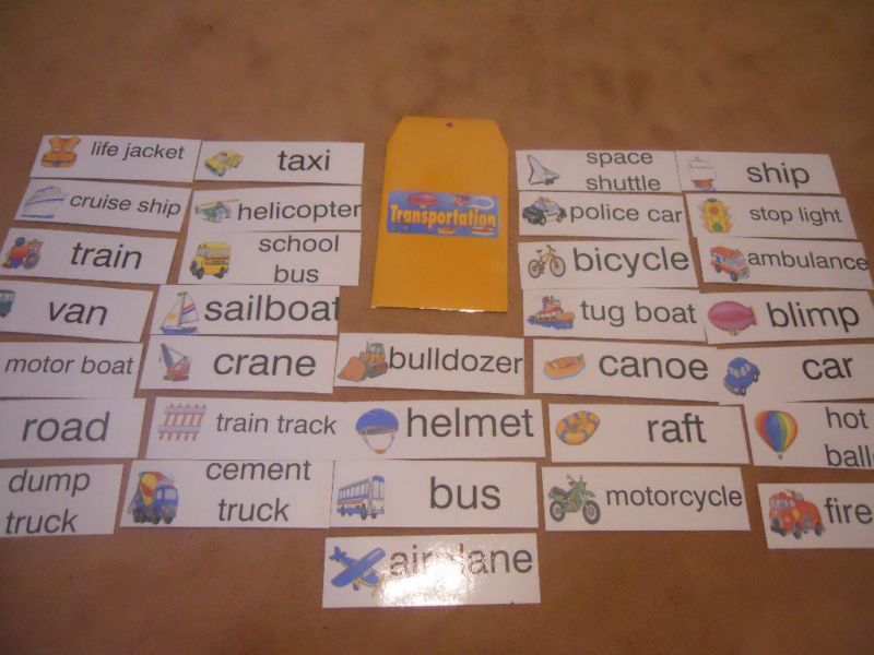 Transportation WORD WALL (K 3)  