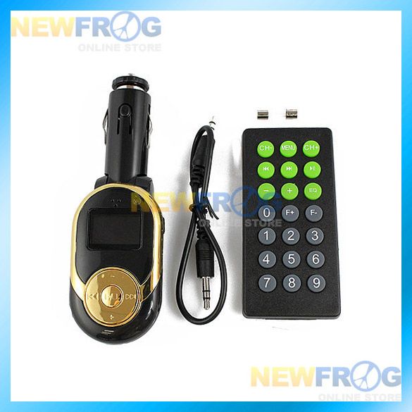 New Black USB Car FM Transmitter  Dirve SD TF Card  