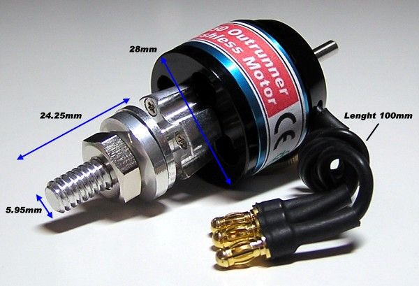 KV 1550 RPM/V Outrunner Brushless Motor & 30A ESC CA032  