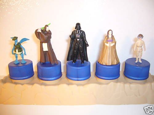 LOT 5 STAR WARS PEPSI BOTTLE CAPS stage not included D  