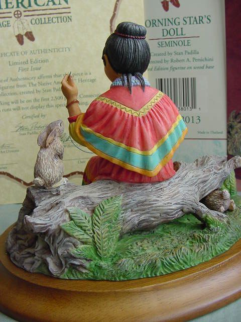 This exceptionally detailed figurine of Morning Star, a young Seminole 