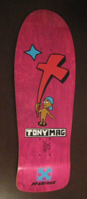 Street Tony Magnusson Kid and Cross Skateboard Pink  