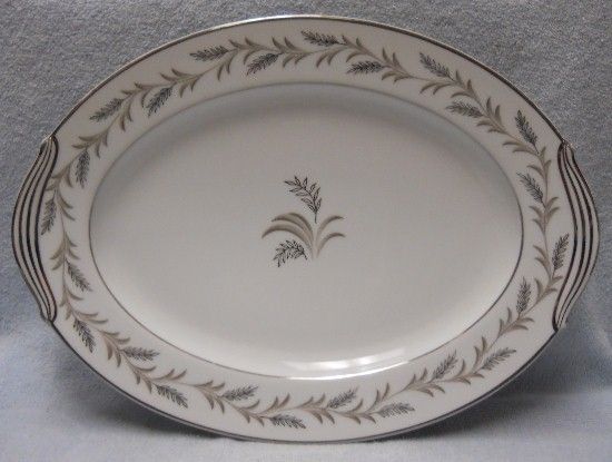 NORITAKE china GLENDON 5423 pattern SMALL OVAL SERVING Platter  