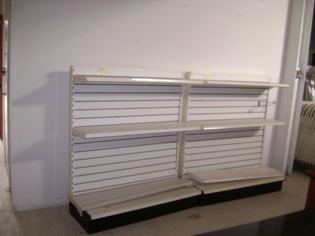 SLAT WALL GONDOLA METAL SHELVING UNITS  