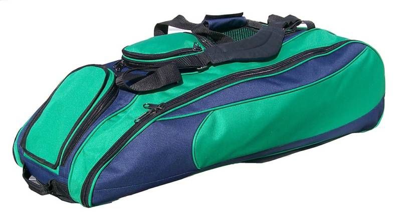 Navy/Kelly Green Softball Bat Equipment Roller Bag  