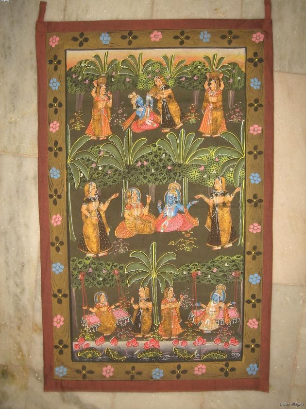 India PICHVAI Hand Painted Temple Hanging KRISHNA 24410  