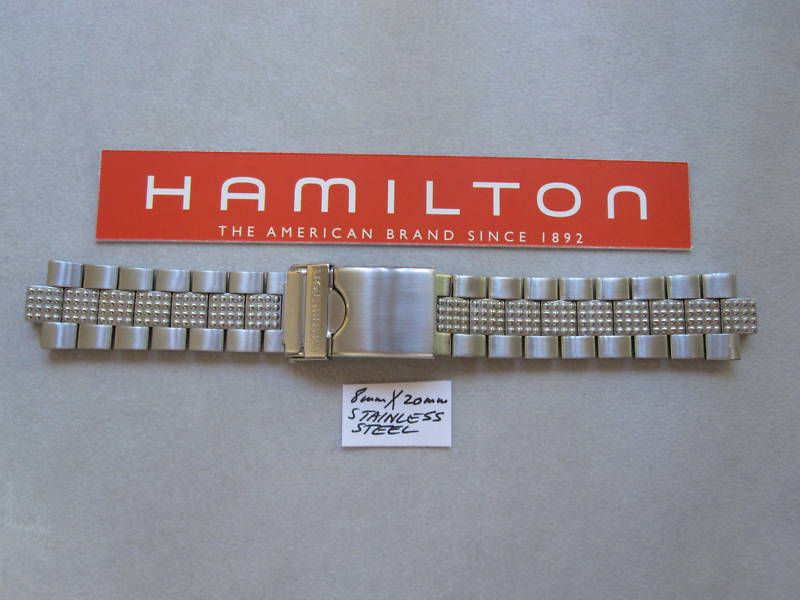 Hamilton mens watch band stainless steel  