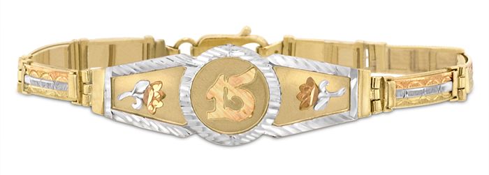   bracelet specially designed for sweet 15 16 0mm wide 7 0 inches long