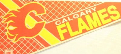 Vintage Calgary Flames 30 NHL Pennant  