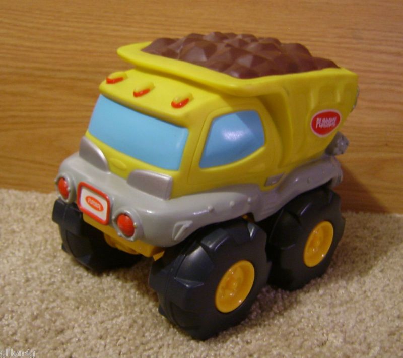 PLAYSKOOL DUMP TRUCK W/ SOUNDS 9X8 SOFT TOY SO FUN  