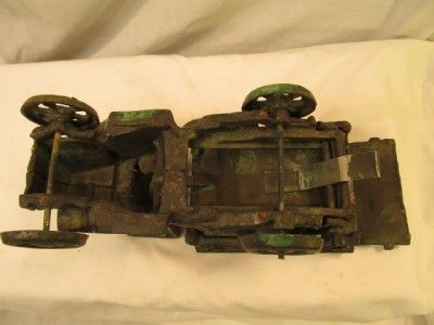 ANTIQUE VINTAGE CAST IRON TOY 3 DUMP TRUCK U.S. MAIL CART HORSE RACE 