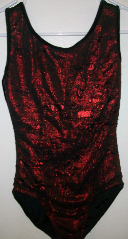 WOMENS SMALL DANCE GYMNASTICS UNIQUE SPARKLES LEOTARD   