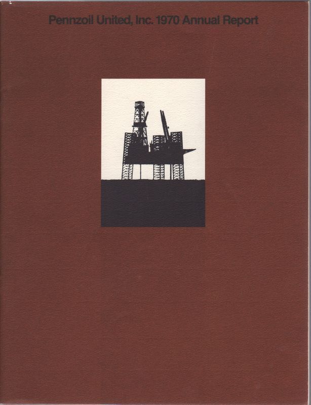 1970 Pennzoil United Annual Report   Vintage American Oil Gas 