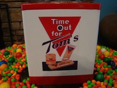   Northwestern *TOMS PEANUTS* Gumball & Candy Vending Machine Toms Jar