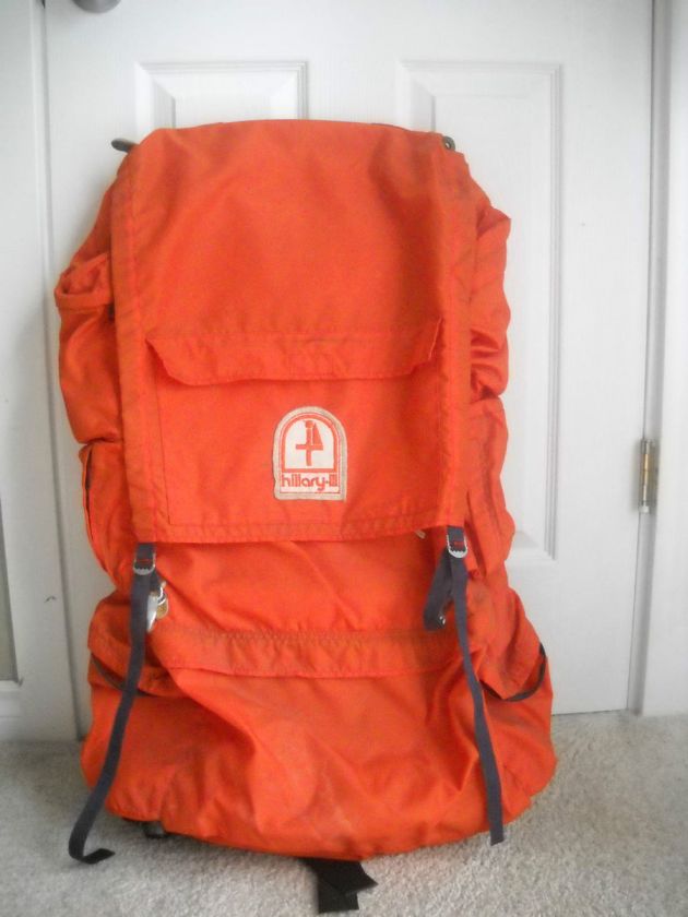 Vintage Orange Hillary III Aluminum Frame Backpack Back Pack  