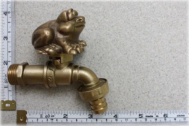 ORNAMENTAL Outdoor Garden Water Solid Brass Faucet Tap 1/2 FROG SMALL 