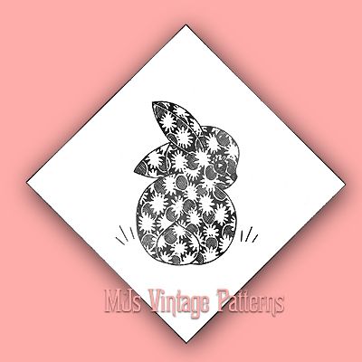 Vintage Quilt Pattern ~ Bunny & Chick  