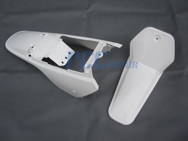 Yamaha PW80 PW 80 TANK SEAT PLASTIC KIT WHITE PS52  